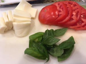 Caprese ingredients