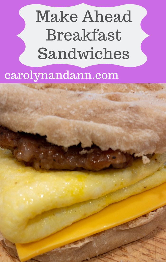 Make Ahead Breakfast Sandwiches are easy to reheat for a quick breakfast solution