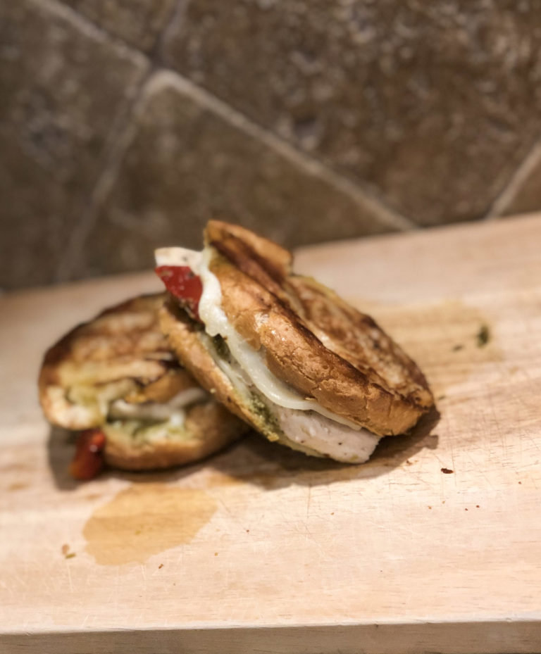 Pesto Chicken Paninis