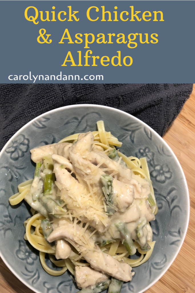 Quick Chicken and Asparagus Alfredo