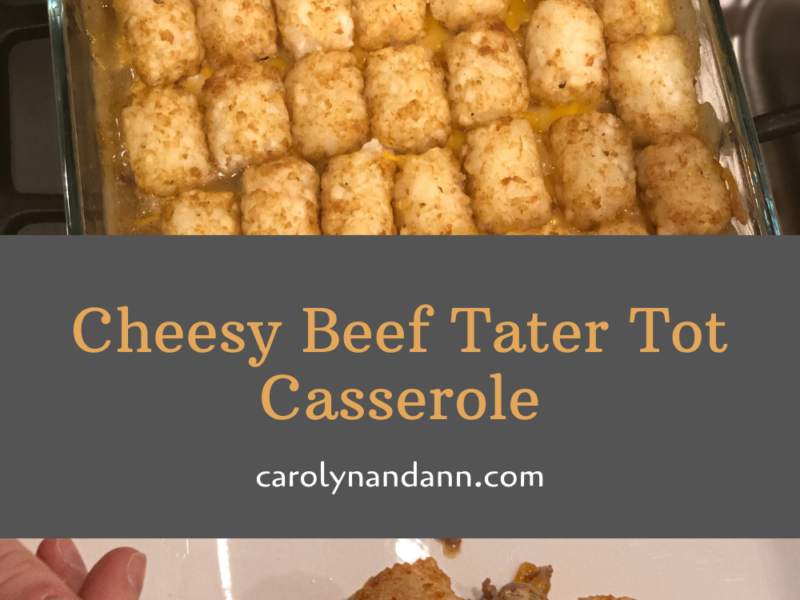 Cheesy Beef Tater Tot Casserole