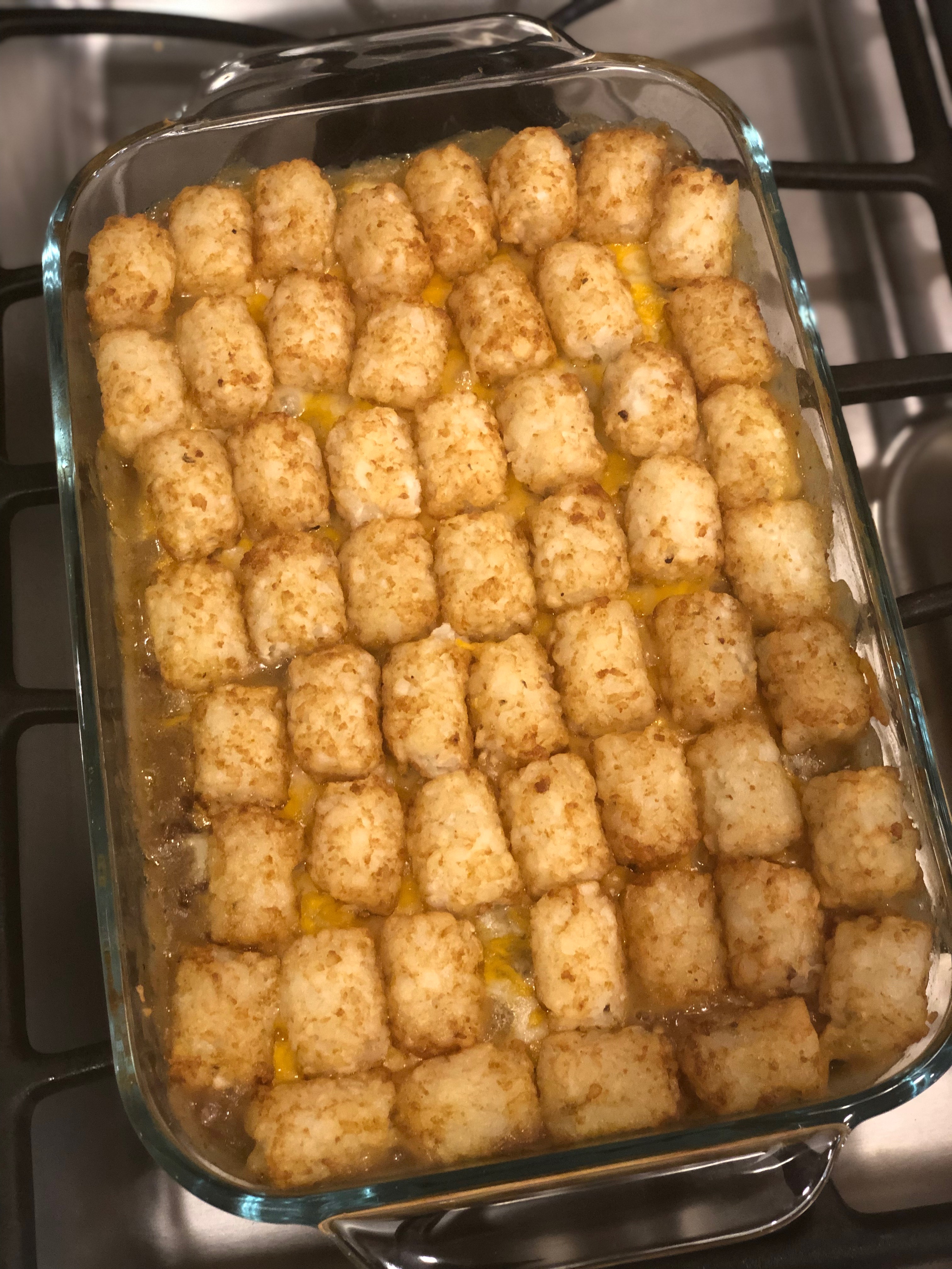 Cheesy Beef Tater Tot Casserole