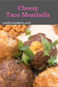 cheesy taco meatballs