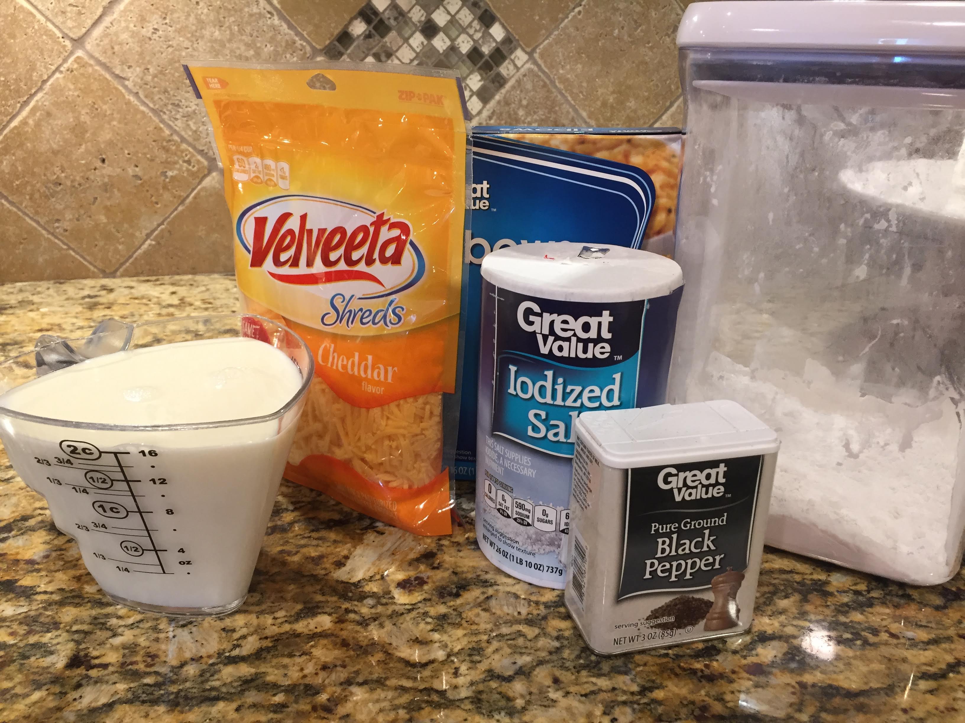 Macaroni & Cheese ingredients